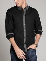 Thumbnail for your product : GUESS Dillon Fabric-Blocked Slim-Fit Shirt