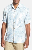 Thumbnail for your product : Tommy Bahama 'Paisley Pipeline' Original Fit Silk Campshirt