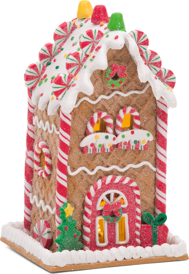 Peppermint Square 8in Led Gingerbread House - ShopStyle Hanukkah