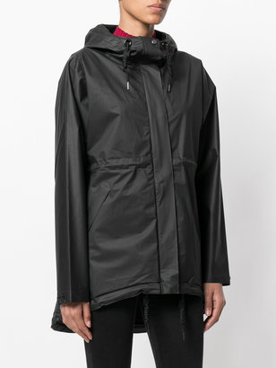 Hunter hooded raincoat