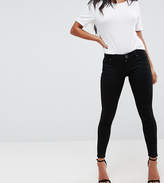 Thumbnail for your product : ASOS Petite Design Petite Whitby Low Rise Skinny Jeans In Clean Black