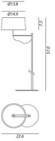 Thumbnail for your product : Divina Contardi Medium Floor Lamp