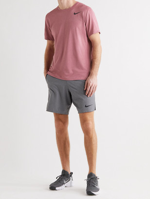 NIKE TRAINING - Pro Dri-FIT Stretch-Jersey T-Shirt - Men - Burgundy - XL
