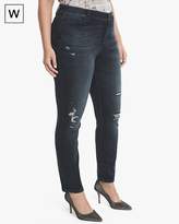 Thumbnail for your product : Whbm Plus Destructed Sequin Skinny Jeans