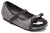 Thumbnail for your product : KORS Kids Toddler's Wool Flannel Strap Ballet Flats