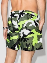 Thumbnail for your product : Valentino Camouflage-Print Swim Shorts