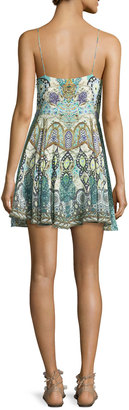 Camilla Embellished Tie-Front Sleeveless Coverup Dress, Casablanca