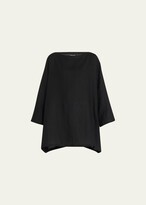 Thumbnail for your product : eskandar Wide A-Line Scoop-Neck Tunic with Side Slit (Long Length)