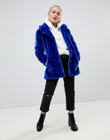 Thumbnail for your product : Brave Soul Petite tasmin faux fur coat