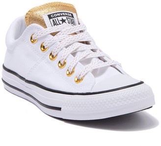 converse white and gold leather