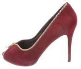 Thumbnail for your product : Alexander McQueen Suede Embellished Pumps