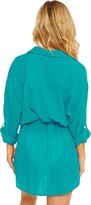 Thumbnail for your product : Becca BECCA Gauzy Button Front Collared Shirtdress Cover-Up (Gulf) Women's Swimwear
