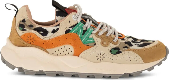 FLOWER MOUNTAIN Yamano 3 floral-motif sneakers