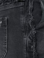 Thumbnail for your product : The Seafarer frayed trim cropped jeans