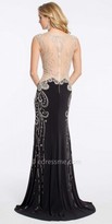 Thumbnail for your product : Jovani Beaded Illusion Jersey Prom Dress