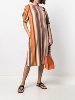 Thumbnail for your product : Aspesi Round-Neck Striped Dress