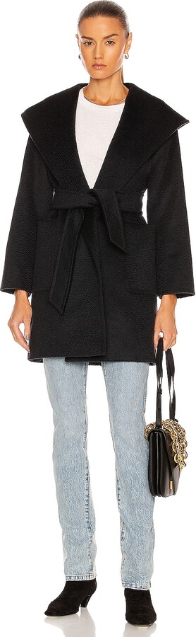 Max Mara Rialto Coat in Navy ShopStyle