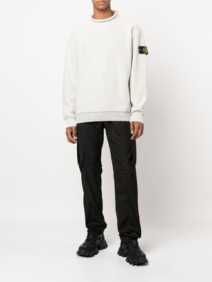 Stone Island Compass-patch roll-neck jumper