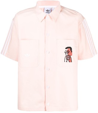 adidas mens pink shirt
