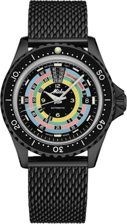MIDO Ocean Star Decompression Worldtimer Limited Edition Automatic Black Dial Steel Men's Watch M026.807.33.051.00