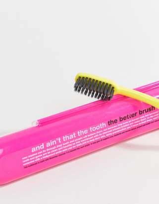 Anatomicals And Ain't That The Tooth The Better Brush Charcoal Tooth Brush - Pink