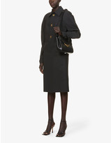 Thumbnail for your product : Bottega Veneta Womens Black Gold The Clip Medium Leather Shoulder bag