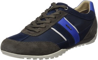 Geox Men U Wells C Low-Top Sneakers Blue (Blue/charcoal) 6.5 UK