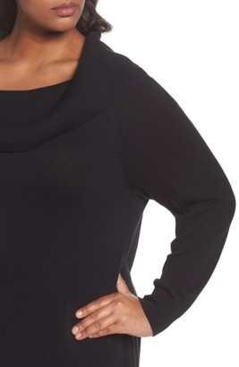 Sejour Plus Size Women's Convertible Neck Sweater