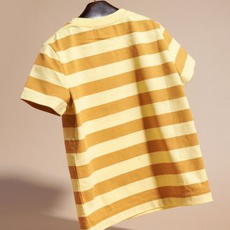 Burberry Striped Cotton T-shirt