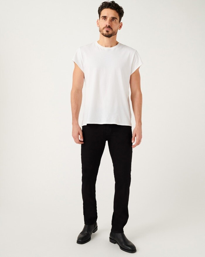7 For All Mankind Luxe Sport Slimmy in Black - ShopStyle Jeans