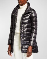 Thumbnail for your product : Herno Ribbed High-Low Down Puffer Jacket