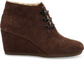 Thumbnail for your product : Toms Chocolate Brown Water Resistant Suede Women's Desert Wedges