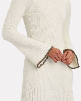 Proenza Schouler Bell Sleeve Rib Knit Midi Dress