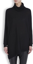 Thumbnail for your product : Eileen Fisher Black merino wool roll neck jumper