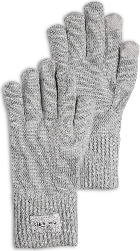 Rag & Bone Blake Metallic Tech Gloves