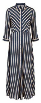Y.A.S Savanna Stripe Long Shirt Dress Ensign
