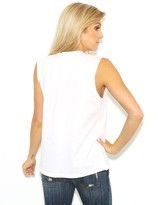 Thumbnail for your product : Lovers + Friends Lovers & Friends Lovers Beaded Muscle Tee in White