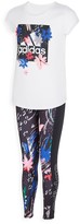 Thumbnail for your product : adidas Girl's Printed Core Leggings