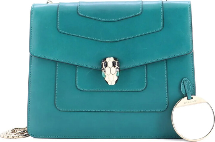 Bvlgari Pre-Owned Serpenti Forever Square Leather Medium shoulder bag