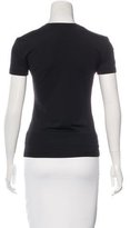 Thumbnail for your product : Blumarine Embroidered Short Sleeve Top