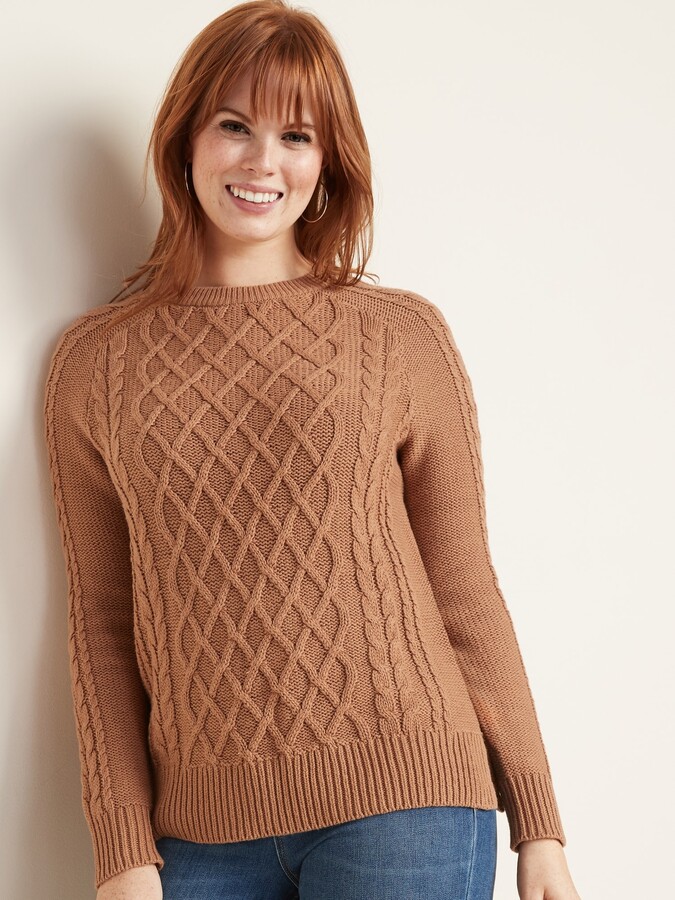 old navy textured crew neck sweater