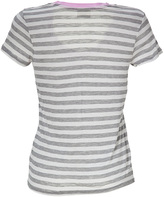 Thumbnail for your product : L'Agence Heather Grey/Lilac Striped T-Shirt
