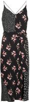 Thumbnail for your product : Topshop Patchwork belted slip dress