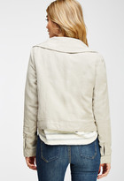 Thumbnail for your product : Forever 21 CONTEMPORARY Linen-Blend Utility Jacket