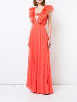 Thumbnail for your product : Giambattista Valli deep V-neck gown