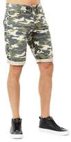 Thumbnail for your product : True Religion Men's Ricky Camouflage Flap-Pocket Rolled-Cuff Denim Shorts