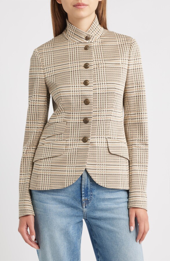 Rag & Bone Slade Glen Plaid Ponte Knit Blazer