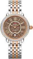 Thumbnail for your product : Michele 16mm Serein Diamond Cocoa Watch Head, Two-Tone