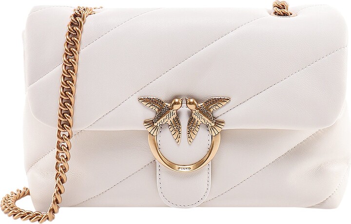Pinko Love Puff Classic Quilted Leather Crossbody Bag