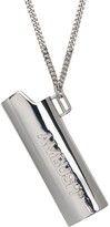 Thumbnail for your product : Ambush Silver Logo Lighter Case Necklace